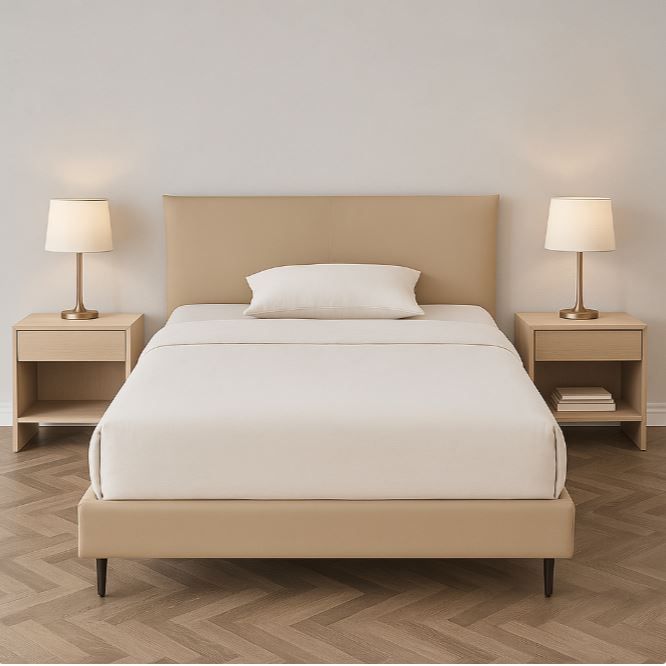 Fairbanks Bed, Queen Size,Khaki