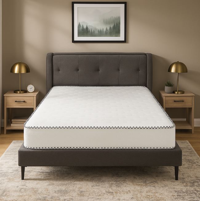 PIERRE Bed, Gray goose