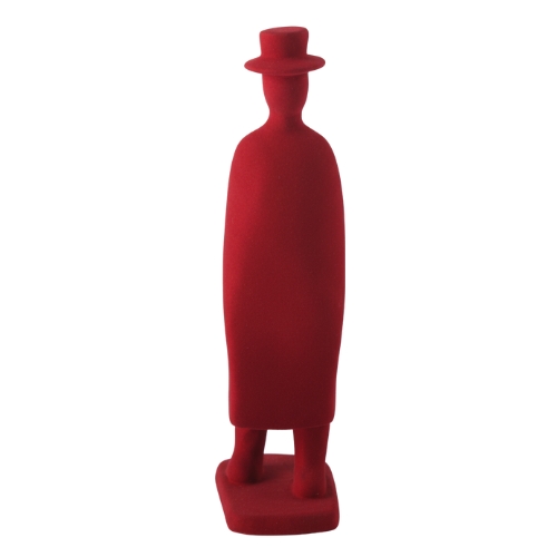Yangzelo Crimson Silhouette Human Figurine Vase