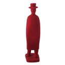 Yangzelo Crimson Silhouette Human Figurine Vase