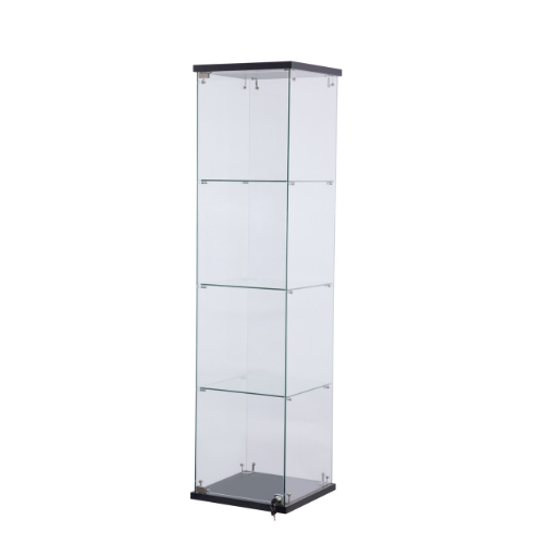Lenayamtan Frameless Glass Display Unit, black