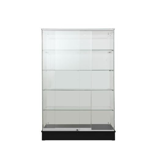 Irabariyam Frameless Glass Display Unit, black