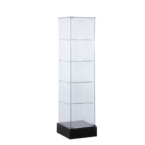 Amakongka Frameless Glass Display unit, black