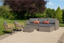 Volgachiran Outdoor Sofa Set, Grey