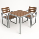 Mahabarivik WPC Armchair, Aluminum Frame
