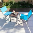 Lenachiman Textilene Foldable Chair-Blue