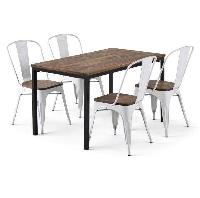 Moscow White Dining Chair X 4pcs