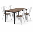 Moscow White Dining Chair X 4pcs