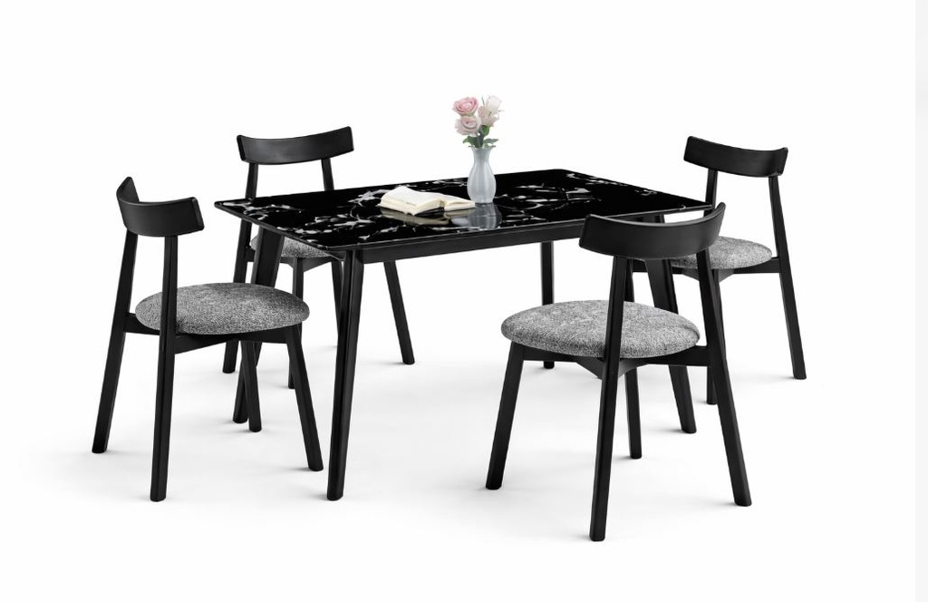 Mekoranze Dining Table, black,140x80cm