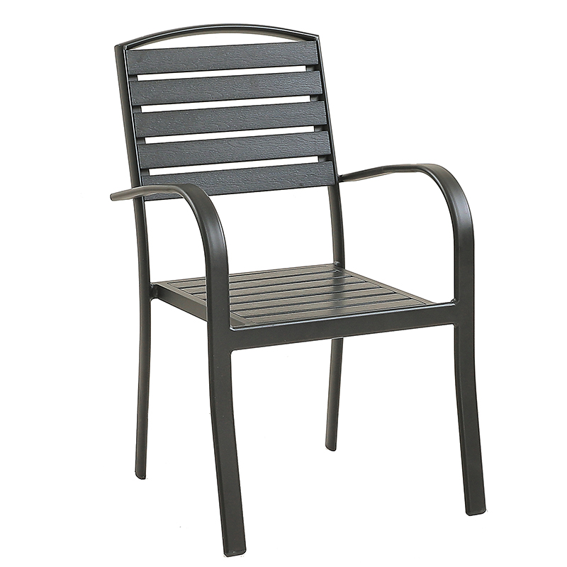 Nambour outdoor set,  4 Chairs & 1 Table, Black
