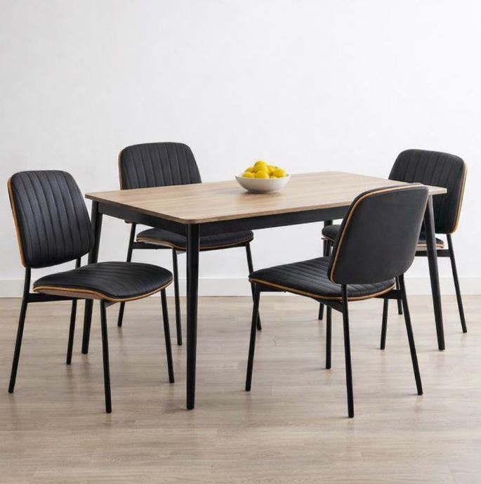 Obyam Dining Chair, Black