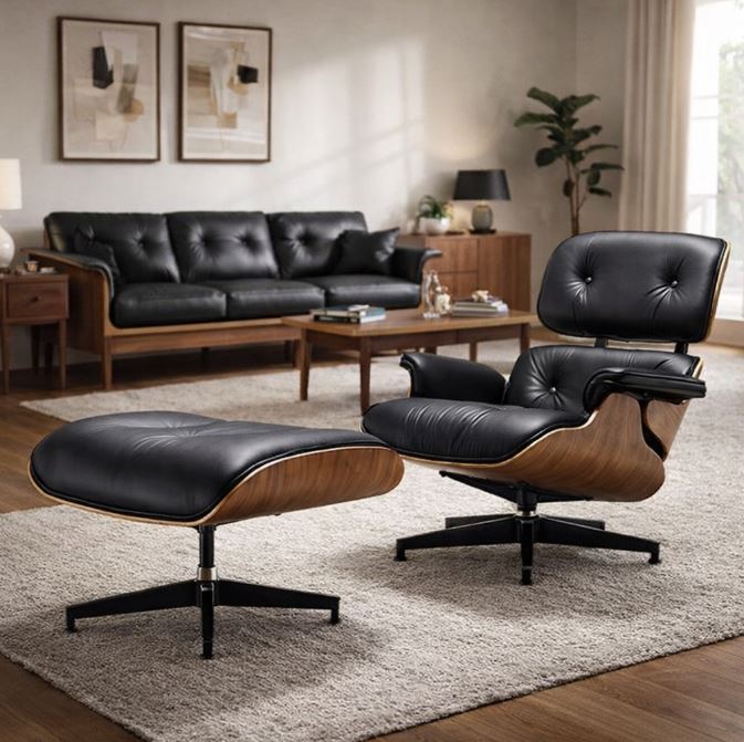  Taptizeyam Classic Lounge Chair & Stool Set