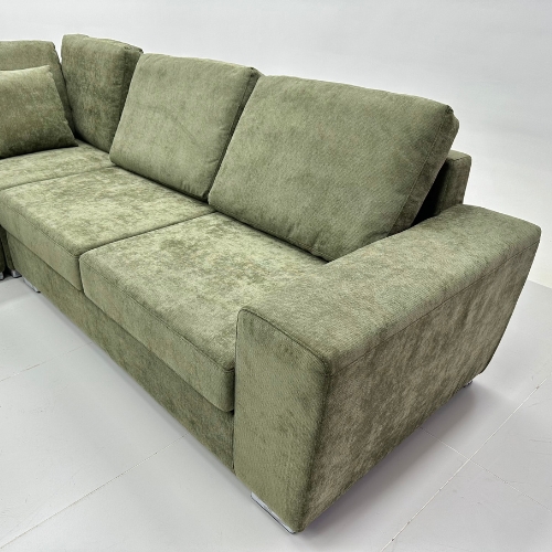Riokalo fabric L shape sofa+ stool 