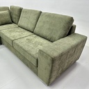Riokalo fabric L shape sofa+ stool 