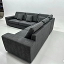 Mahamanlo fabric L shape sofa+ stool 
