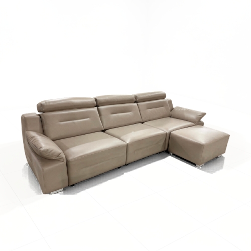 Obshishi PU fabric sofa+stool 
