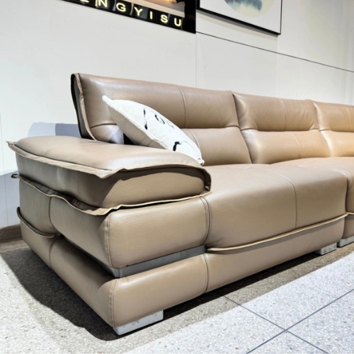 Sanbarika PU fabric 3S sofa 1pcs+2S 1pcs+stool 