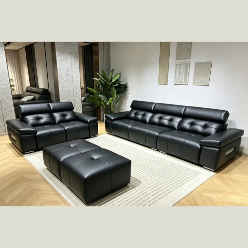 Gangatarayam PU fabric 3S sofa 1pcs+2S 1pcs+stool 
