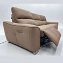 Taptipibi Zero-Back Wall-Mounted, left-functional sofa+stool, Light Brown