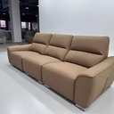 Taptipibi Zero-Back Wall-Mounted, left-functional sofa+stool, Light Brown