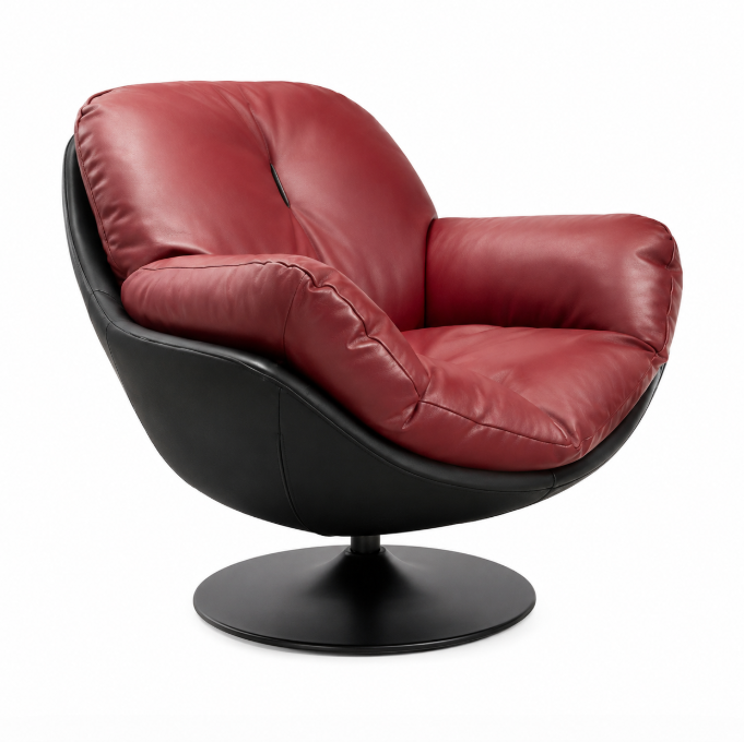 Iratarabi Lounge Chair, black+red
