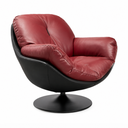 Iratarabi Lounge Chair, black+red