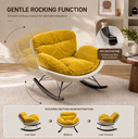 Zamchilo Rocking Chair, white+yellow