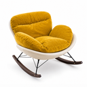 Zamchilo Rocking Chair, white+yellow