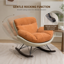 Gangadupi Rocking Chair, Lounge Chair,white+orange