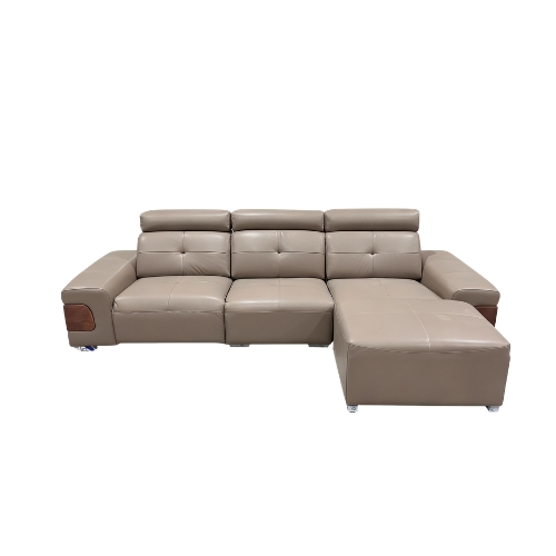 Mekobarikong recliner 3 seater sofa, Right seat recliner+left side ottoman, Light Taupe