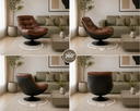 Iraloze Lounge Chair, black+brown