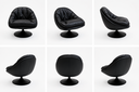Paratanra Swivel Lounge Chair, black