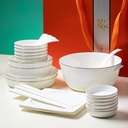 Iralovik Bone China Dinner Set Elegant Luxury Tableware Set