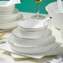Iralovik Bone China Dinner Set Elegant Luxury Tableware Set