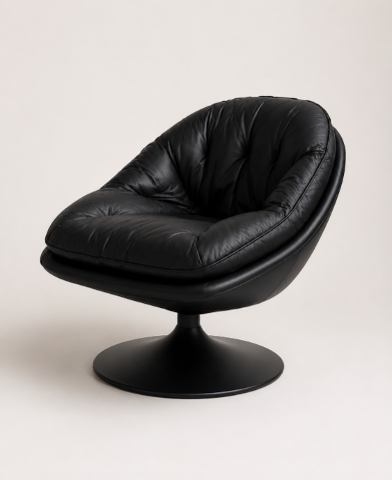 Paratanra Swivel Lounge Chair, black