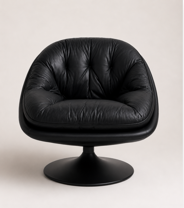 Paratanra Swivel Lounge Chair, black