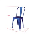 KANSAS blue chairX 4PCS