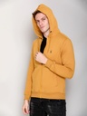 Gents Zipper Sweatshirt With Hood - SS121-SS121-MUSTARD-L