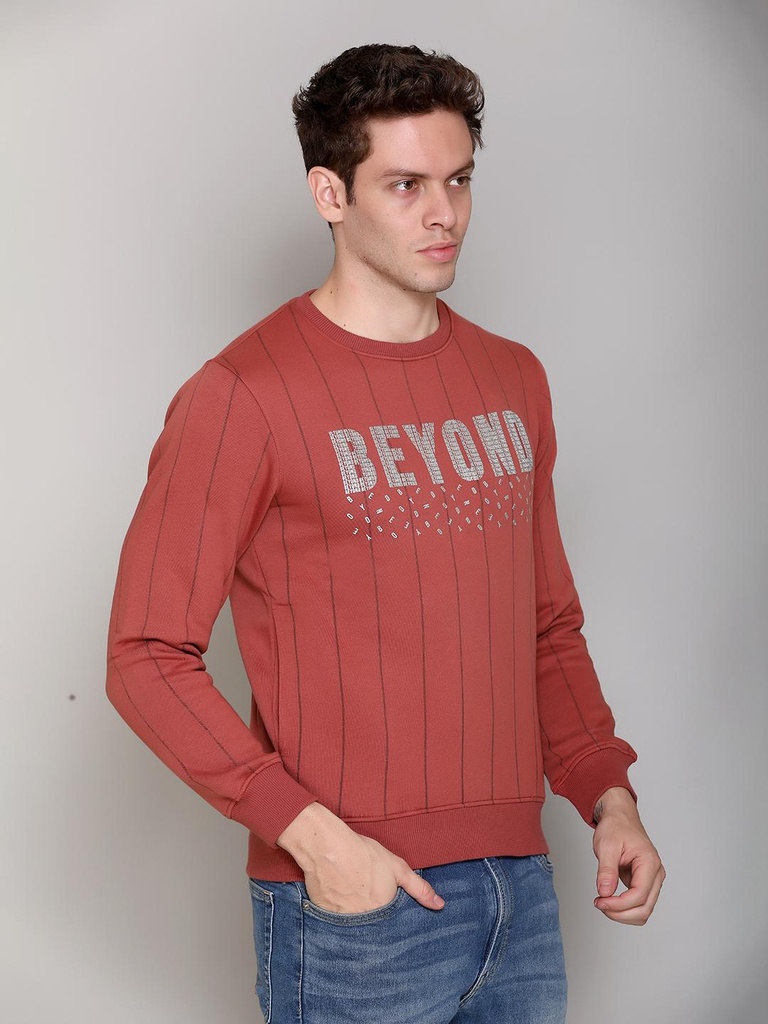 Gents R/N Sweatshirt - SS106-SS106-COPPER BROWN-L