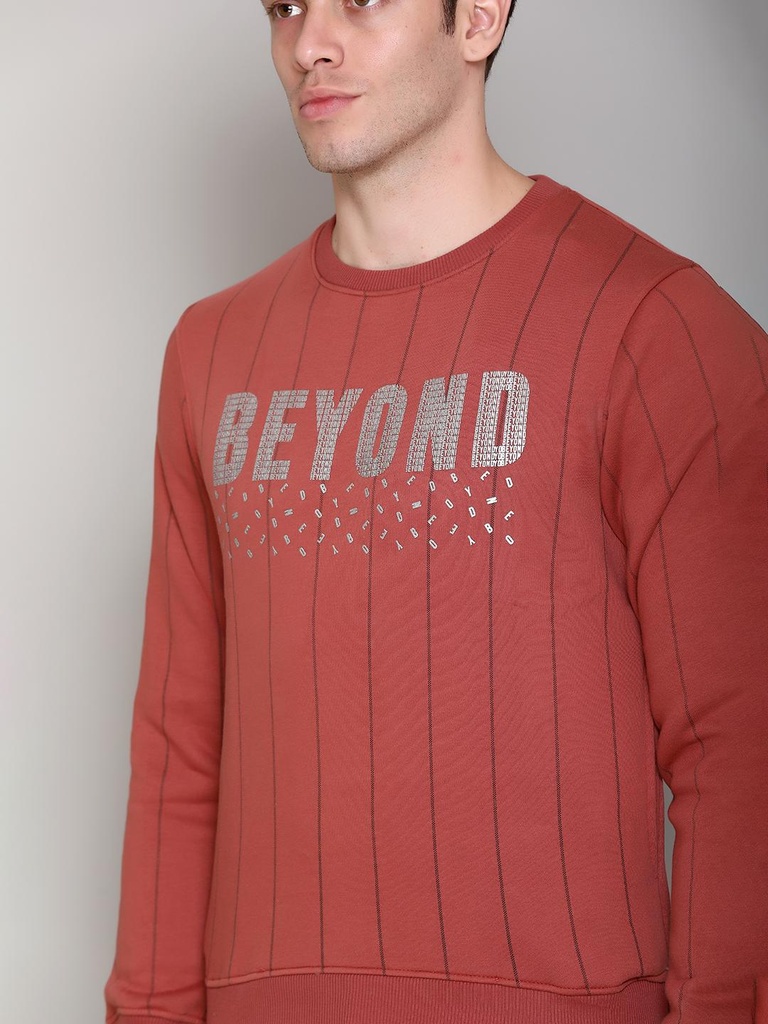 Gents R/N Sweatshirt - SS106-SS106-COPPER BROWN-L