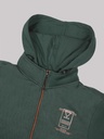 Gents Zipper Sweatshirt With Hood - D2041-D2041-GRANITE GREEN-L