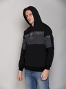 Gents Sweatshirt With Hood - D2007-D2007-BLACK-L