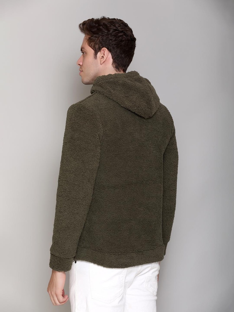 Gents Fancy R/N Sweatshirt - 9081SS-9081SS-OLIVE-L