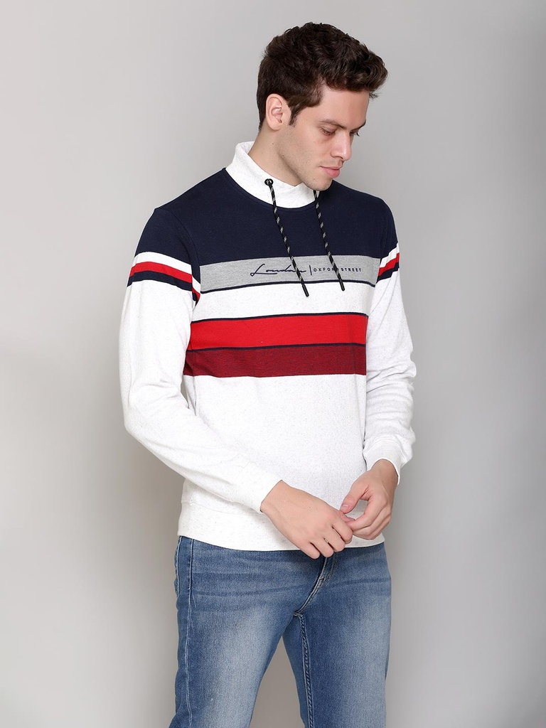 Gents Full Sleeve T-Shirt - 9033T-9033T-NAVY/RED-L