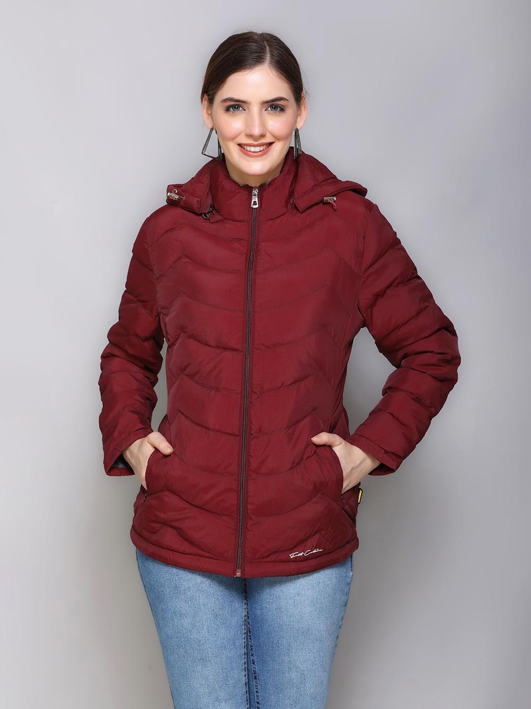 Ladies Sealing Down Jacket - 89471-89471-MEHROON-L