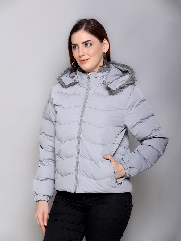 Ladies Fancy Jacket - 17550-17550-GREY-L