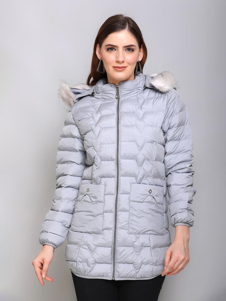 Ladies Down Jacket - 58186-58186-L.GREY-L