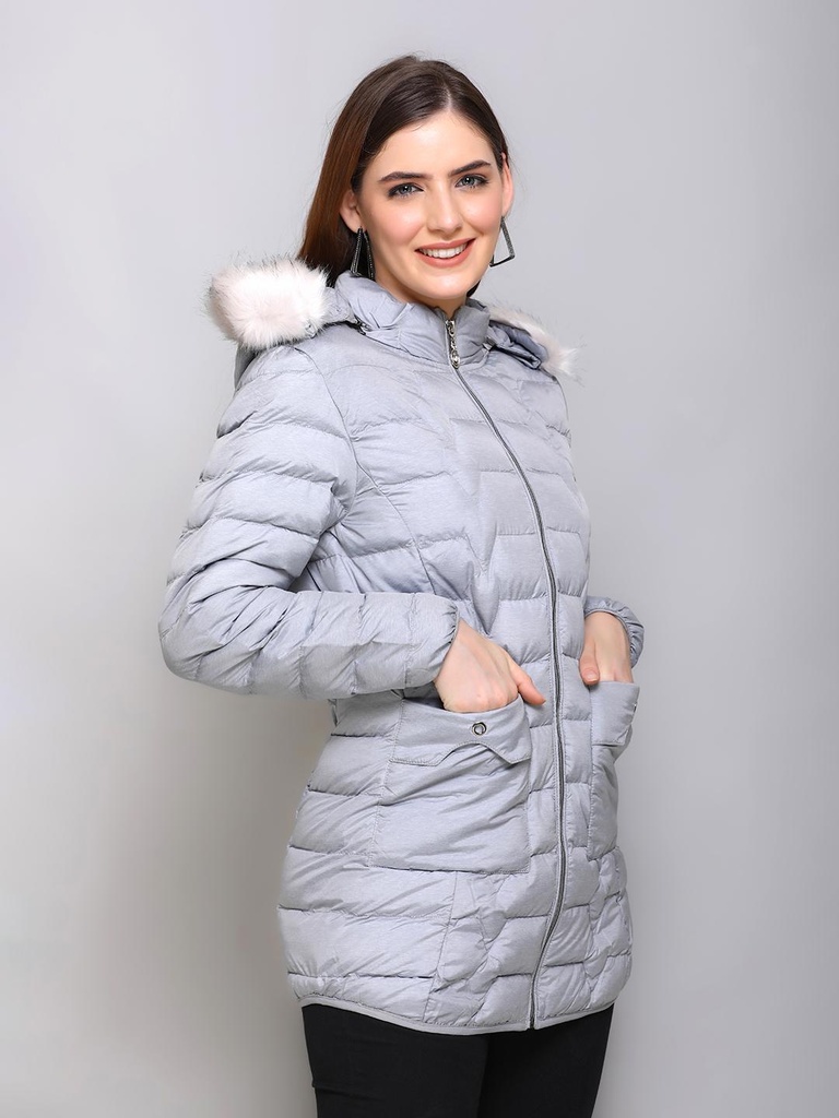 Ladies Down Jacket - 58186-58186-L.GREY-L