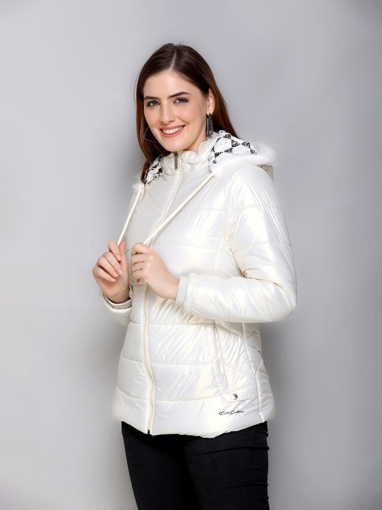 Ladies Short Length Fancy Jacket - 10517-10517-CREAM-L