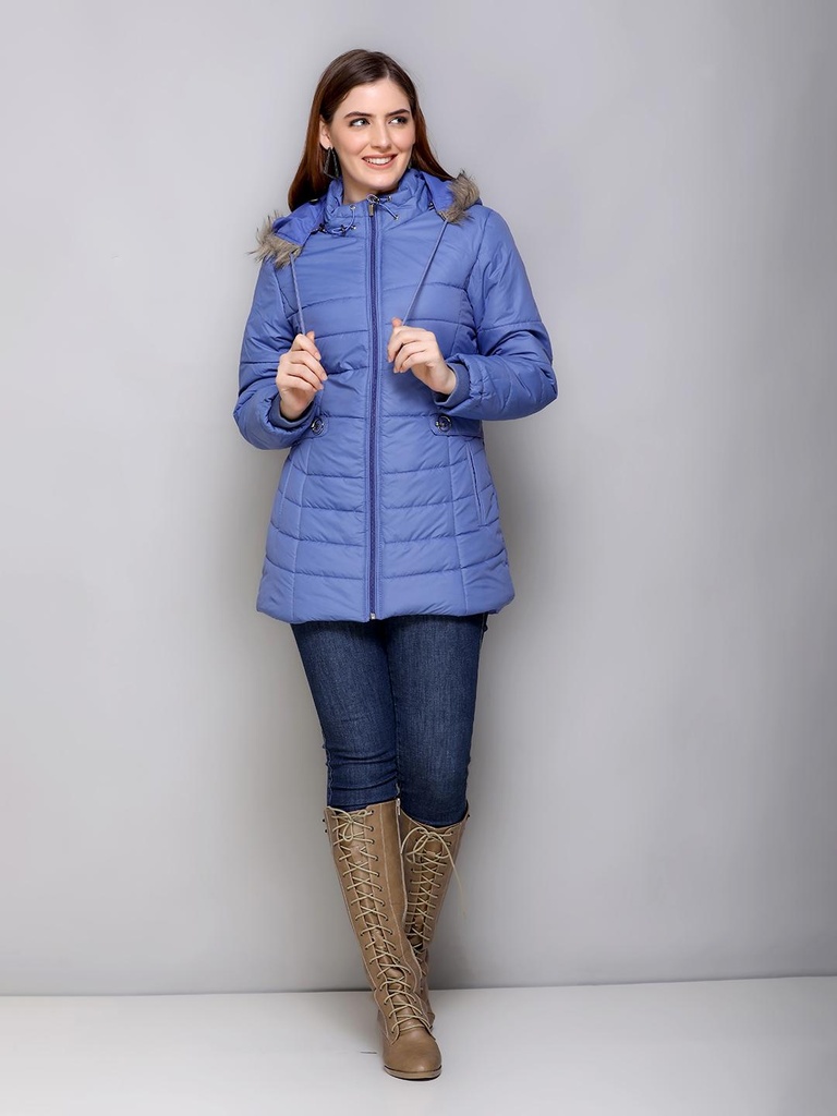 Ladies Long Length Jacket - RBA474-RBA474-BLUE-L